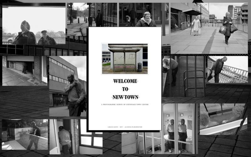 'Welcome to New Town' is a photographic survey of Stevenage Town Centre today. 

Throughout multiple visits, this report captures diverse aspects of the workings of this socially fragmented town.

In the town centre, retail still occupies the majority of the pedestrian street level, yet office spaces and cultural venues have mostly been abandoned.

There is nothing recreational other than shopping, which closes at 5.30, and in its absence the space becomes deserted. There is no cultural or civic life that takes place on a town-wide level and is underpinned by any collective civic identity or sense of tradition.

